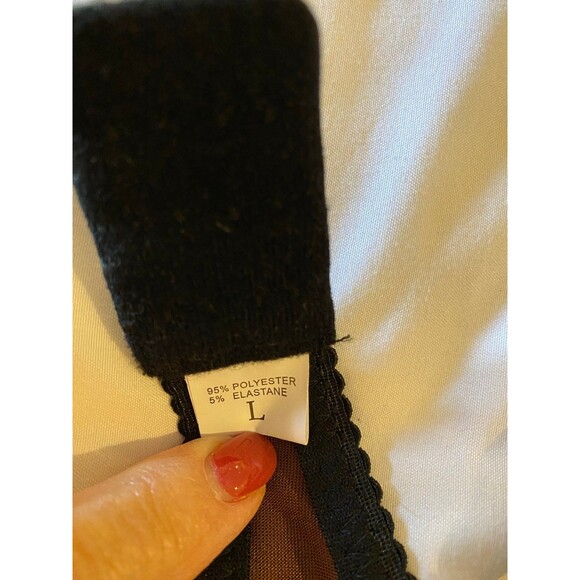 Sexy Demi Bra Underwire Lacey  Size Large with Orange Lace Cup and Brown Sides - Picture 5 of 9